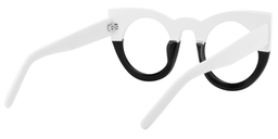 Ophelia Cateye Black-White Glasses4