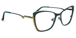 Divas Cateye Green Glasses2