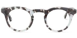 Abigail Round Gray Glasses0