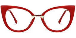 Jacqueline Red Cat eye Glasses0