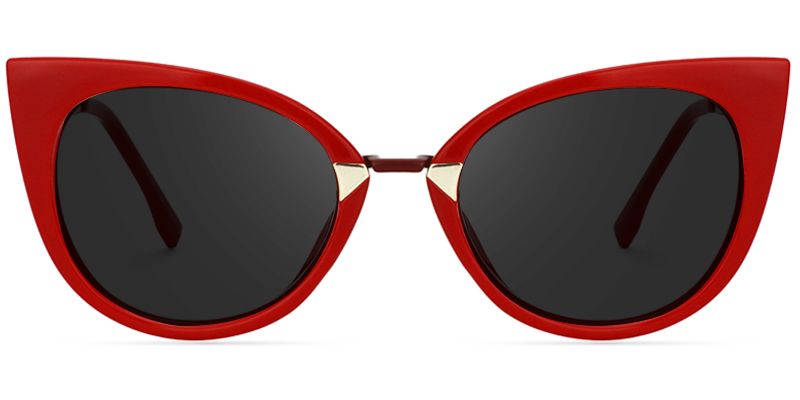 Jacqueline Cat Eye Red Sunglasses for Women & Men | ZEELOOL0