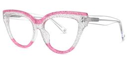 Cascata Cateye Clear Glasses1