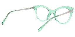 Mileva Cateye Light-Green Glasses4