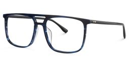 Calvin Aviator Dark Blue Glasses2