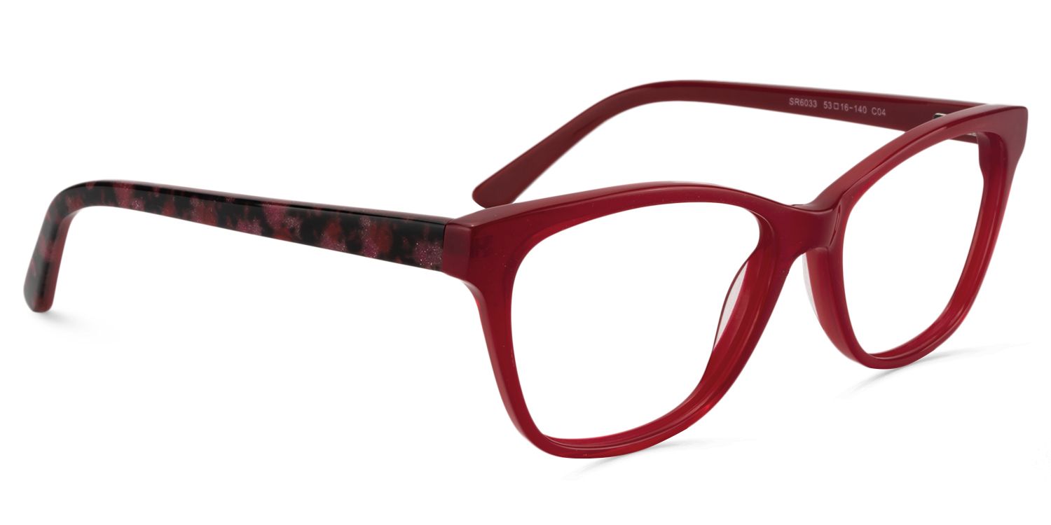 Square Red Glasses | Zeelool Glasses2