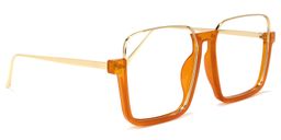 Velez Square Orange Glasses2