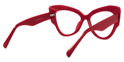 Keanu Cateye Red Glasses4