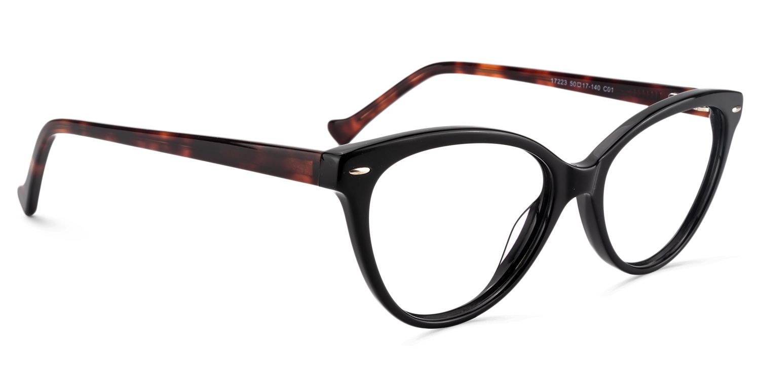 Oval Black Glasses | Zeelool Glasses3