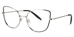 Carlton Cat Eye Silver Glasses2