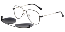 Lorin Clip-On Black Glasses1