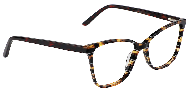 Rectangle Light Amber Glasses3