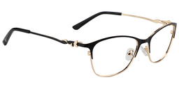 Eudora Browline Black Glasses3