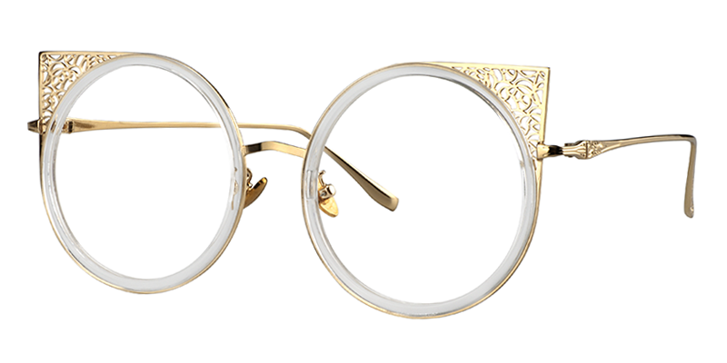 Round Gold Eyeglasses2