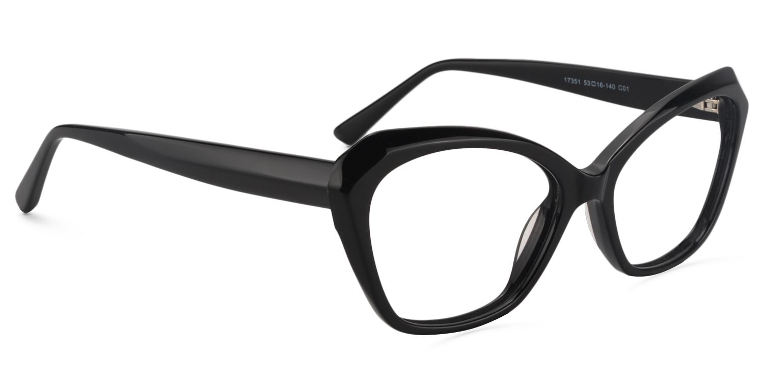 Rectangle Black Glasses| Zeelool Glasses2