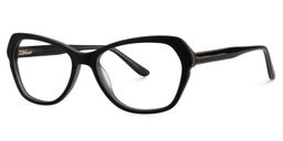 Carolyn Rectangle Black Glasses3