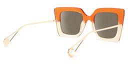 Qatar Orange Square Sunglasses3