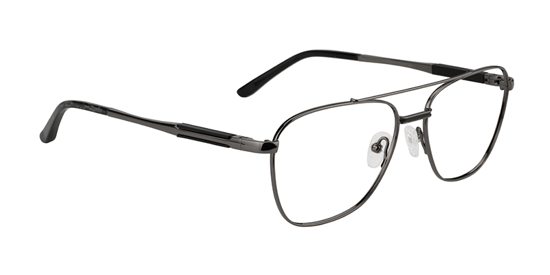 Aviator Gray Glasses | Zeelool Eyewear3