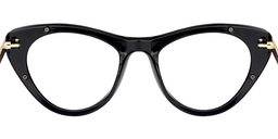 Haley Cateye Black Glasses5