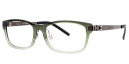 Antonia Rectangle Dark-Green Glasses4