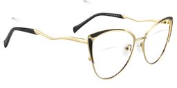 Celestine Cat Eye Black Glasses2