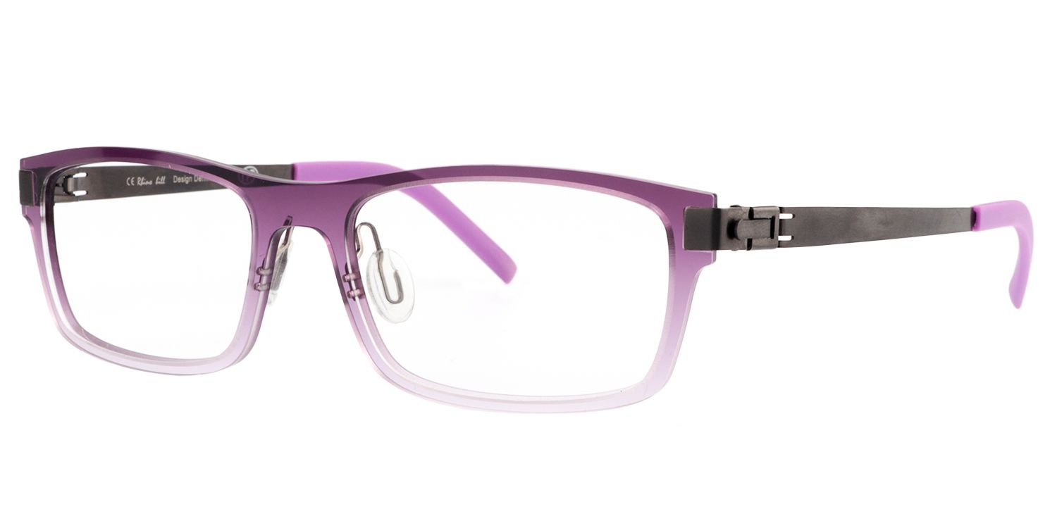 Rectangle Red-Pink Glasses | Zeelool Glasses2