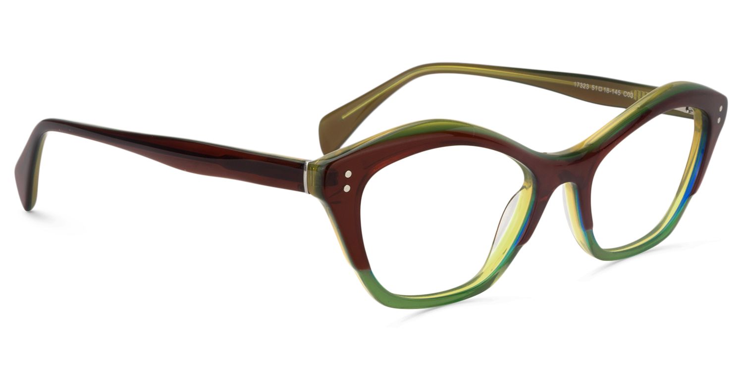Cat Eye Green Glasses | Zeelool Glasses2