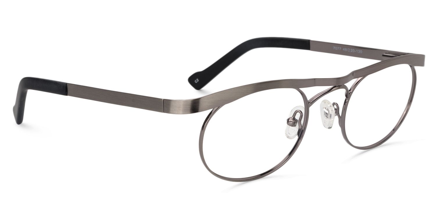 Aviator Silver Glasses | Zeelool Glasses2