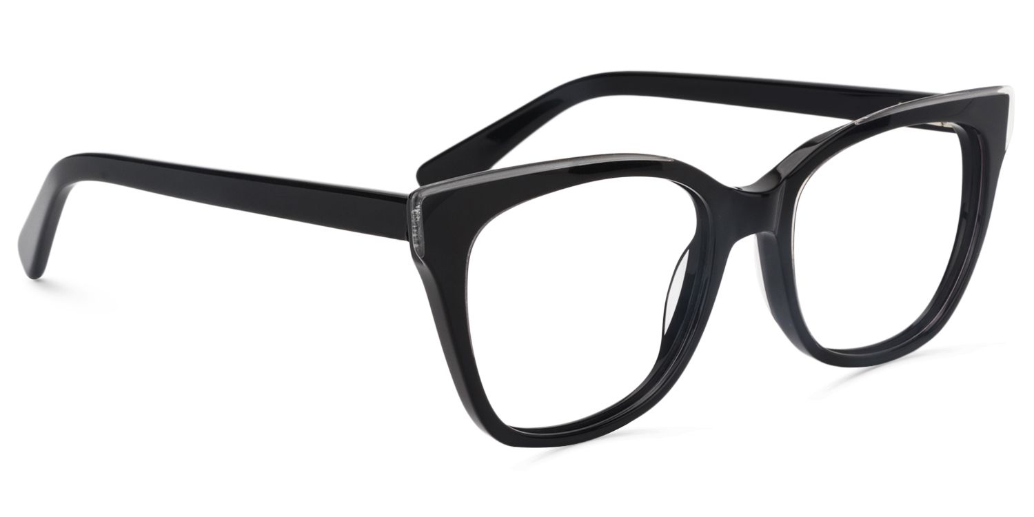 Square Black Glasses | Zeelool Glasses2