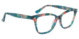 Chandler Square Green Floral Glasses3