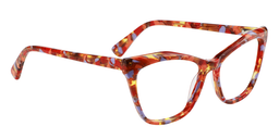 Alicia Cateye Red Pattern Glasses3