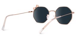 Kaitlyn Rose-Gold Geometric Sunglasses3