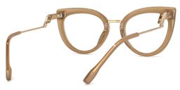 Scardecchio Cateye Brown Glasses3