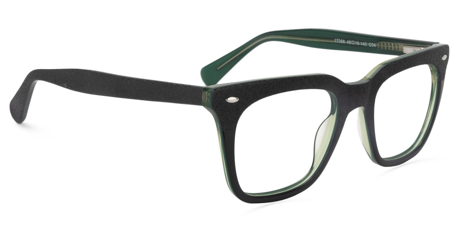 Square Dark-Green Glasses | Zeelool Glasses2