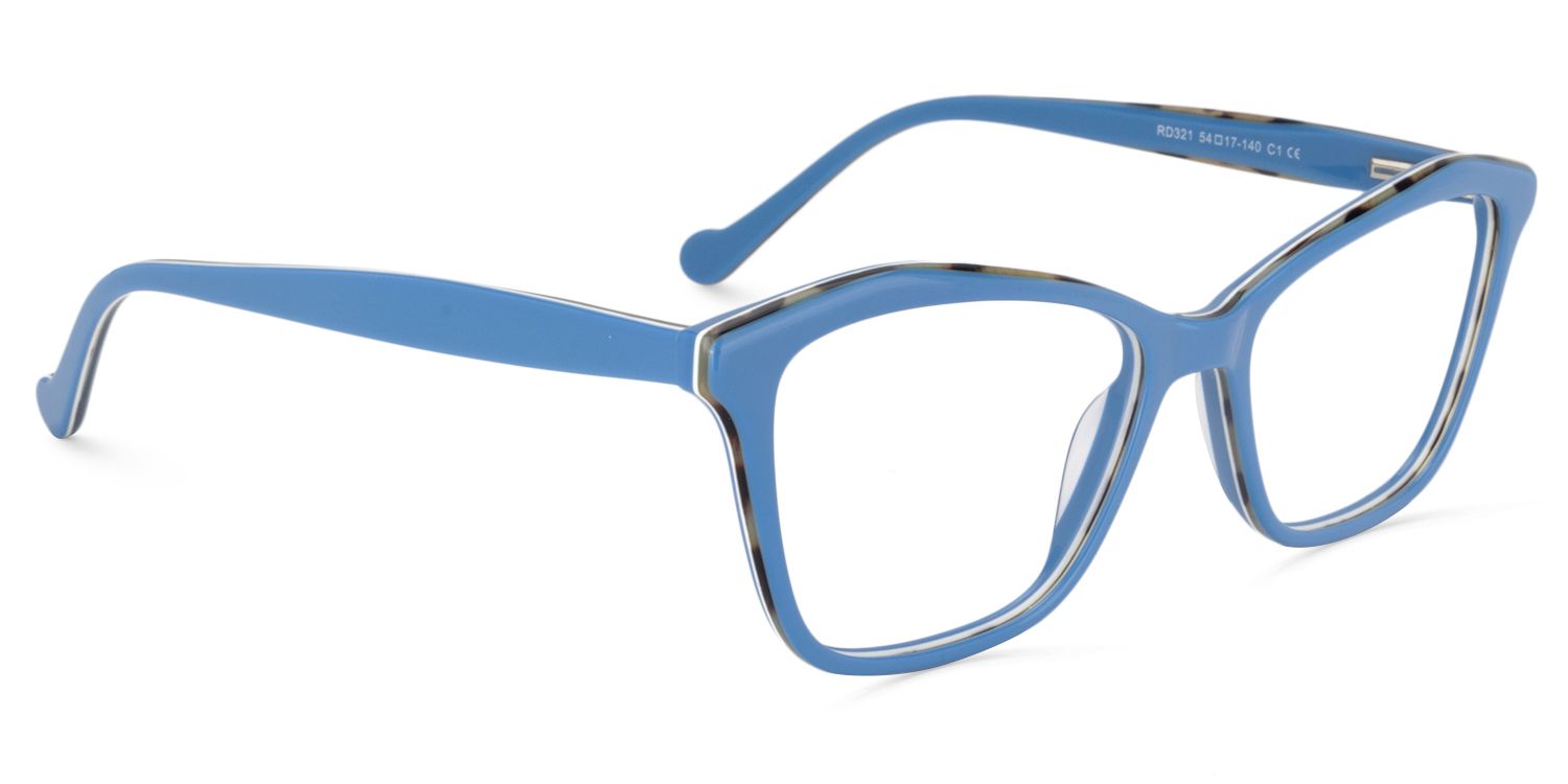 Rectangle Blue Glasses | Zeelool Glasses2