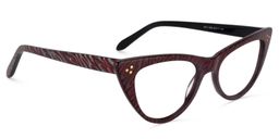 Chana Cat-Eye Dark-Red Glasses3