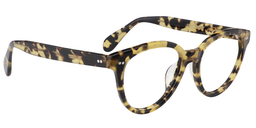 Quincy Oval Light Amber Glasses3