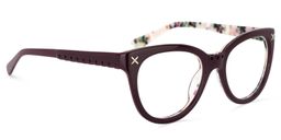 Cherie Cat Eye Dark Red Glasses3