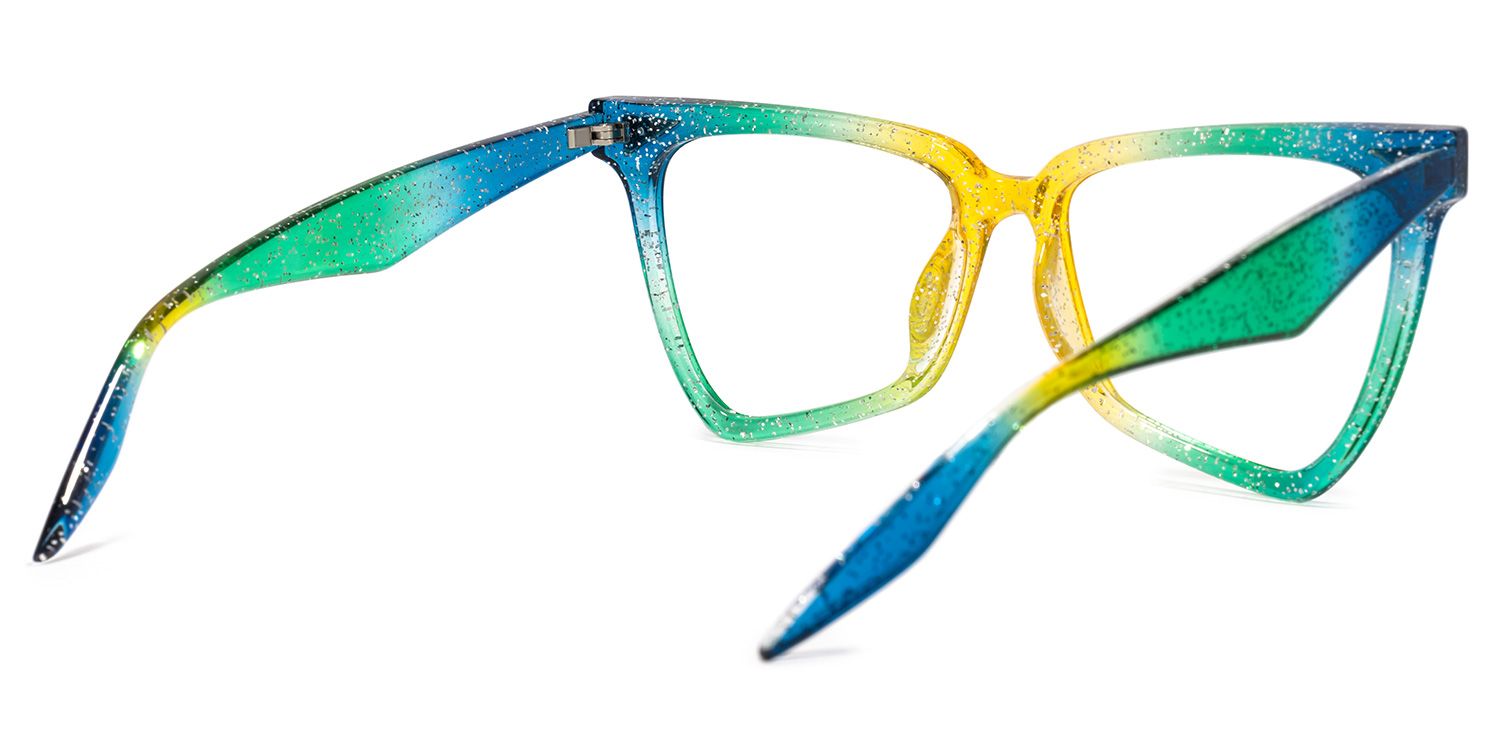 Geometrical Rainbow Eyeglasses | Zeelool Glasses3