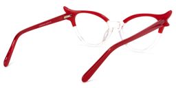 Judy Cat Eye Red Glasses5