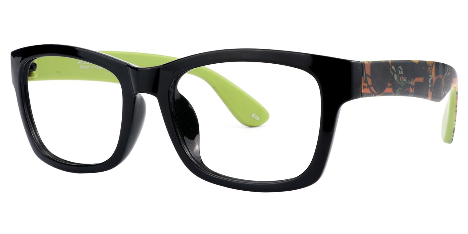 Rectangle Green Glasses | Zeelool Glasses3