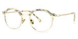 Heather Browline Gold Eyeglasses1