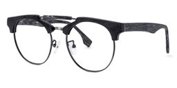 Claudio Aviator Black Glasses3