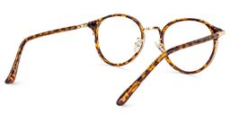 Christine Round Tortoise-Gold Eyeglasses4