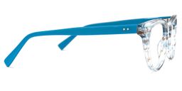 Fuentes Cateye Blue Glasses2