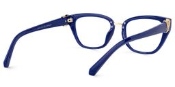 Conner Cateye Blue Glasses4