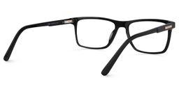 Daniel Rectangle Black Glasses4