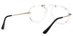 Darius Geometric Clear Glasses4