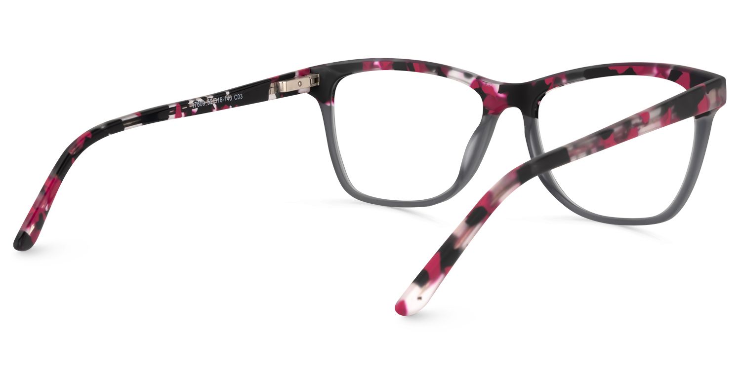 Square Dark-Gray Glasses | Zeelool Glasses4