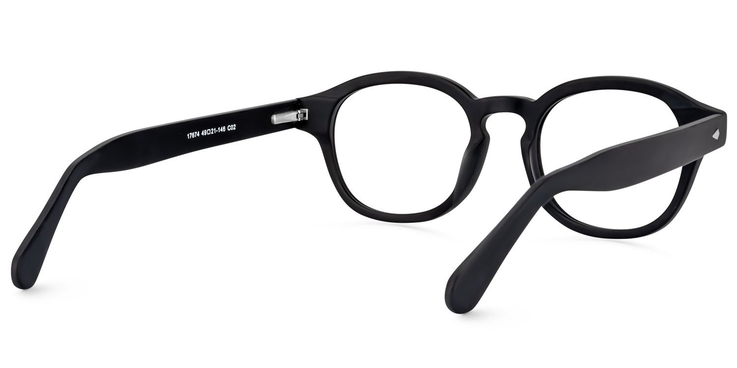 Round Black Glasses | Zeelool Glasses4