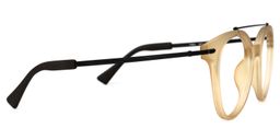 Luisa Round Beige Glasses2